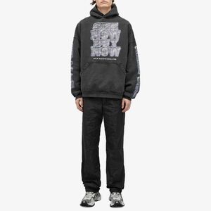 Balenciaga See Now Buy Now Popover Hoodie Washed Black New w tag unisex!